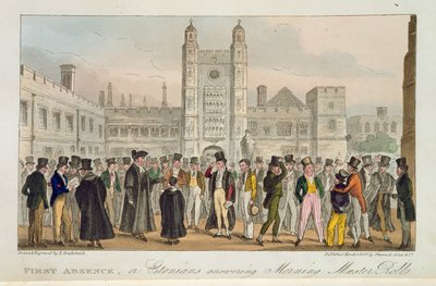 First Absence, or Etonians Answering Morning Master Roll, from 